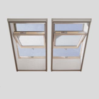 Product afbeelding voor Fakro Insectenhor AMS/A 66x200cm Handmatig Aluminium Zijdleiding