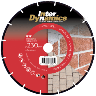 Product afbeelding voor InterDynamics Diamantzaagblad Standard Renovator 125x22.2mm Steen 1st