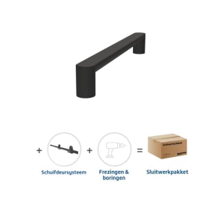 Product afbeelding voor Skantrae Hang&Sluitwerkpakket 2176 Arc Greep 24x300mm + Foxtrot Schuifsysteem Zwart