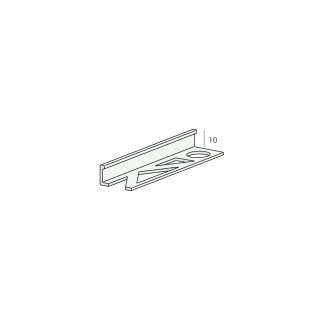 Product afbeelding voor Profloor Tegelprofiel Aluminium 10mm 300cm Aluminium Geanodiseerd