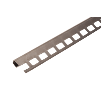 Product afbeelding voor ProOne Tegelprofiel Vierkant 10mm 300cm RVS