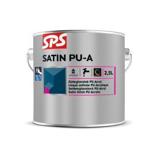 Product afbeelding voor SPS Satin PU-A Acryllak Zijdeglans Binnen 2,5L Basis P
