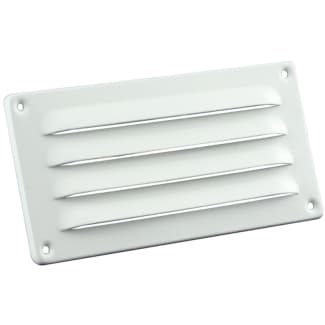 Product afbeelding voor Schoepenrooster 180x90mm Aluminium Wit