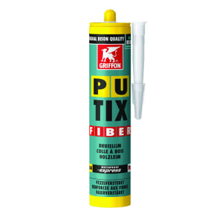 Product afbeelding voor Griffon PU-Tix Fiber Houtlijm 340gr Geel