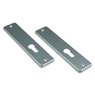 Product afbeelding voor AMI Kortschild Recht Blind Met Profielcilindergat 180x41mm PC72 Aluminium F1
