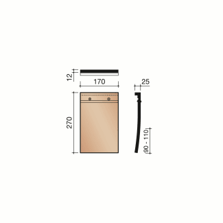 Product afbeelding voor Wienerberger Leipan 301 Dakpan Blauw Gesmoord 706