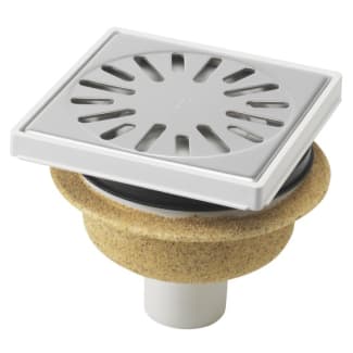 Product afbeelding voor ABS Afvoerput 150x150mm Onderaansluiting RVS Rooster 4015A Bezand Horizontaal en Vertikaal Verstelbaar