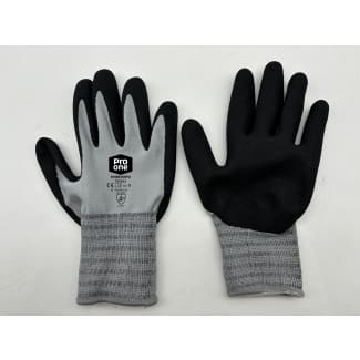 Product afbeelding voor ProOne Handschoen Maat 9 Grijs/Zwart 1 Paar Recycled Garden Foam Latex