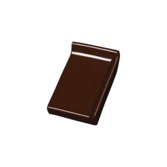 Product afbeelding voor Kloosterwaard Einddorpel Rechts 16cm Donkerbruin Hoogglans Opstaande Rand 20mm Kering