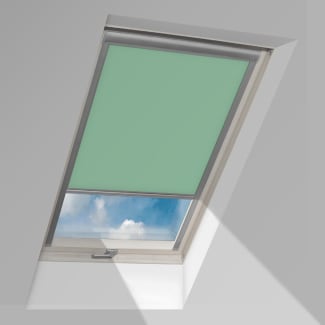 Product afbeelding voor Fakro Verduisterend Rolgordijn ARF NE Wifi Tuya II 134x160cm Elektrisch Exclusief Voeding En Connect Set Kleur Lichtgroen (059)