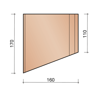 Product afbeelding voor Kloosterwaard Uitwendige Hoek 16cm Zwart 135 Graden 20mm Kering