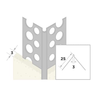 Product afbeelding voor Ripstaal Hoekbeschermer 2274 300cm 3-4mm RVS
