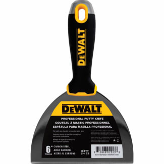 Product afbeelding voor DeWALT Plamuurmes 6" 152mm Carbon Staal Slagvast Softgreep