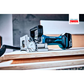 Product afbeelding voor Makita Accu Lamellenfrees DPJ180ZJ 18V