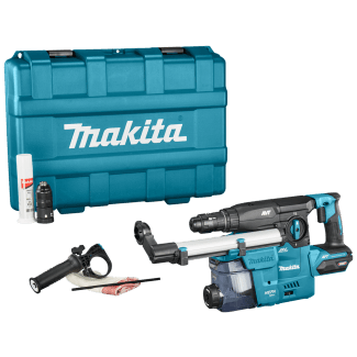 Product afbeelding voor Makita Accu Combihamer HR009GZ02 40V Max Zonder Accu En Lader Met Stofafzuiging In Kunststof Koffer