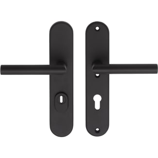 Product afbeelding voor Skantrae Hang&Sluitwerkpakket 80 231 R2 Zwart Oberon Ovaal 2x Kruk Meerpuntssluiting En 4x AXA Scharnier