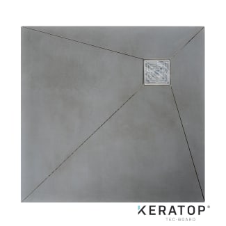 Product afbeelding voor Keratop Tec-Board Douchepaneel Put 100x100cm 40mm Basalt Grey Asymmetrisch