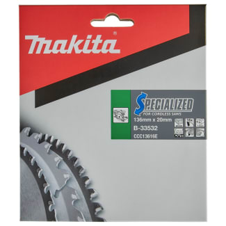 Product afbeelding voor Makita Cirkelzaagblad 20x136x1,5mm 16tands Voor Hout 1st