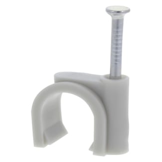 Product afbeelding voor Kabelclip rond 14 mm grijs doos 40 st