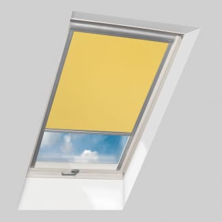 Product afbeelding voor Fakro Rolgordijn Met Zijgeleiding ARP Z-Wave Solar II 55x118cm Elektrisch Exclusief Afstandbediening Kleur Banaangeel (243)