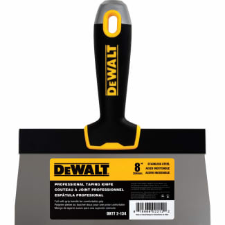 Product afbeelding voor DeWALT Spackmes Hoogblad 8" 203mm RVS Softgreep
