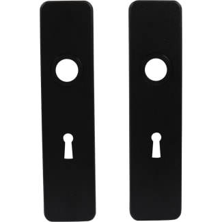 Product afbeelding voor Oxloc Kortschild Recht Met Kruk-/Sleutelgat 185x44mm SL56 Aluminium Zwart