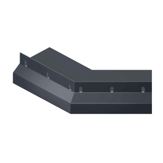 Product afbeelding voor Schlüter BARA-RKL Buitenhoek 135 Graden 50mm Alu Met Kleurcoating Antracietgrijs E135/RKL50AG