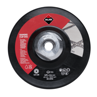 Product afbeelding voor Rubi Lamellenschijf Flap Disc 100/120 M14 125mm