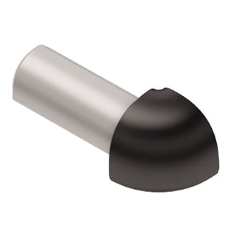 Product afbeelding voor Schlüter RONDEC-AC Buitenhoek 90 Graden 10mm Alu Met Kleurcoating Grafietzwart ED/RO100GS