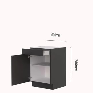 Product afbeelding voor Keller Onderkast OL60L 60x78cm Links Met Lade Deur En 1 Legplank PG300