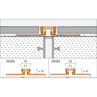 Product afbeelding voor Schlüter DILEX-AKSN Bewegingsprofiel 16mm 250cm Aluminium Crème AKSN160C