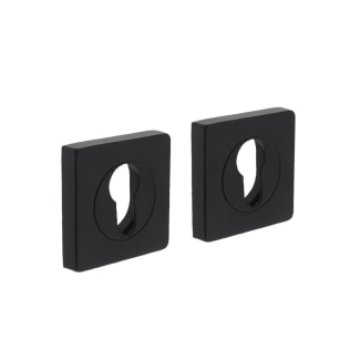 Product afbeelding voor Intersteel Cilinderrozet Vierkant 55x55x10mm Zamak Mat Zwart 1 Paar