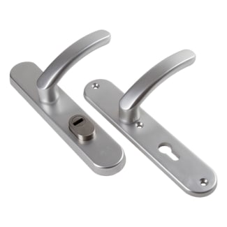 Product afbeelding voor AMI Veiligheidsdeurkrukgarnituur Kruk-Kruk Ovaal Veiligheidslangschild PC92 SKG3 Aluminium F1 Met Kerntrekbeveiliging