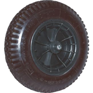 Product afbeelding voor Kelfort Kruiwagenwiel Met Kogellager 400mm Loopvlak Rubber Zwart Velg Zwart