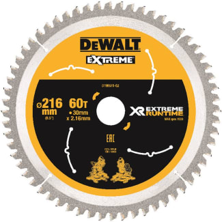 Product afbeelding voor DeWALT Cirkelzaagblad DT99570 216x30x2,2mm 60tands XR Flexvolt
