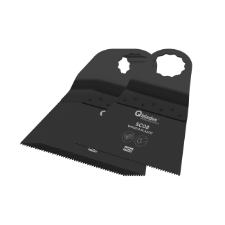 Product afbeelding voor Qblades Multitoolzaagblad Standaard SC08 65x42mm HCS 11st
