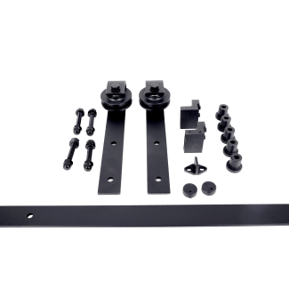 Product afbeelding voor Henderson Schuifdeurbeslag Rustic R80/20 2000mm 80kg Zwart