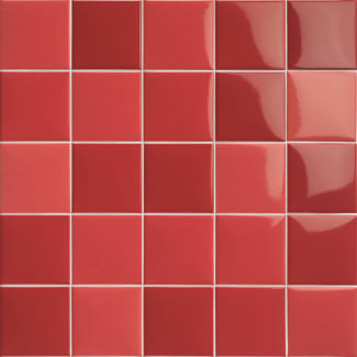 Product afbeelding voor Vloertegel Pool Porc. Rojo 10x10cm 10mm Glanzend