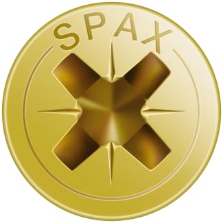 Product afbeelding voor Spax Spaanplaatschroef 4x50/45mm Platkop/Kruiskop PZ-2 Geel Verzinkt 500st