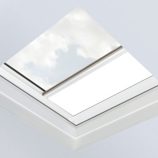 Product afbeelding voor Fakro Verduisterend Rolgordijn Platdak ARF/D I 06K 90x120cm Solar Elektrisch Kleur Wit (255)