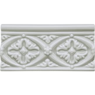 Product afbeelding voor Strip Neri Relieve Bizantino Silver Mist 7,5x15cm Glanzend