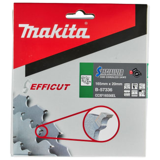 Product afbeelding voor Makita Cirkelzaagblad 20x165x1,45mm 56tands Voor Hout 1st