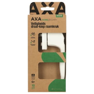Product afbeelding voor AXA Draai-Kiep Raamkruk Links Gelijksluitend Binnendraaiend Aluminium SKG2 Wit