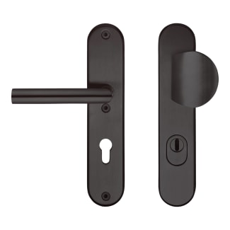 Product afbeelding voor Skantrae Veiligheidsbeslagset Titan Zwart Ovaal Kruk-Knop Links PC72 Kerntrekbeveiliging