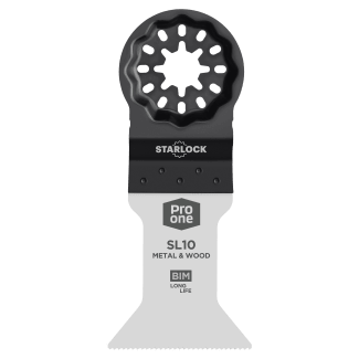 Product afbeelding voor ProOne Multitoolzaagblad Starlock SL10 44x55mm Bi-Metaal 10st