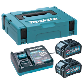 Product afbeelding voor Makita Startset XGT DC40RA 2x BL4040 In Mbox
