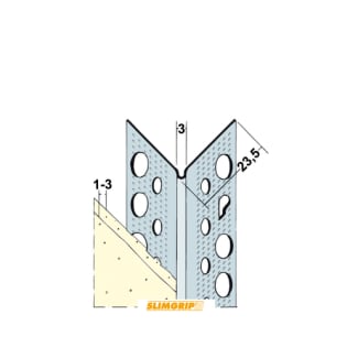 Product afbeelding voor Slimgrip Hoekbeschermer SG1029 270cm 1-3mm Verzinkt Wit
