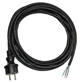 Product afbeelding voor Vetec Aansluitsnoer 3x1.5mm² Kabellengte 5m H07RN-F Met Stekker Zwart