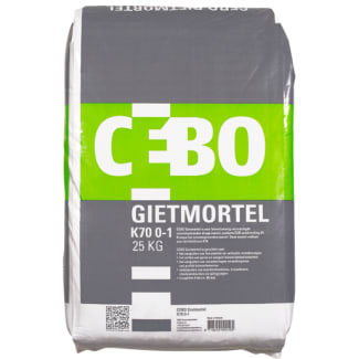 Product afbeelding voor CEBO Gietmortel K70 5-80mm 25kg