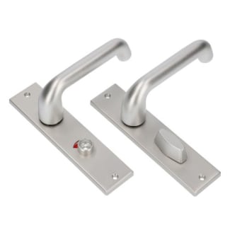 Product afbeelding voor AMI Deurkrukgarnituur 386 WC8/72 F1 Alu Recht Rotaveer 178/43 Voor Deurdikte 38-42mm